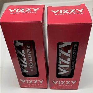 Vizzy Hard Seltzer Red Party Drink Flute NWT